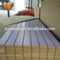 Waterproof Decoration use Melamine Slot MDF Board 1220X2440X18MM